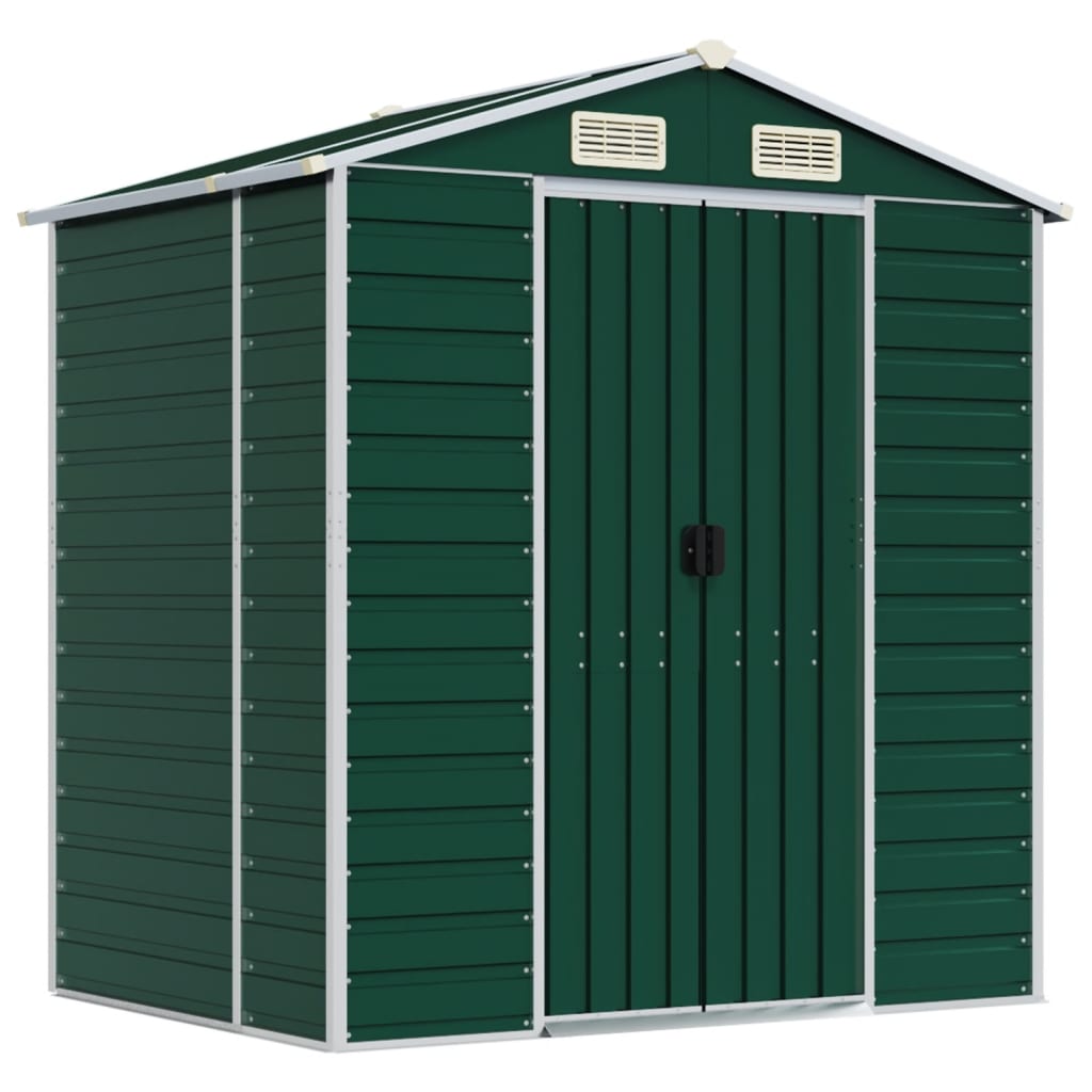 Capanno da Giardino Verde 191x130x198 cm in Acciaio Zincatocod mxl 74480