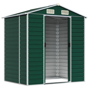 Capanno da Giardino Verde 191x130x198 cm in Acciaio Zincatocod mxl 74480