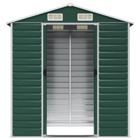 Capanno da Giardino Verde 191x130x198 cm in Acciaio Zincato 3188231