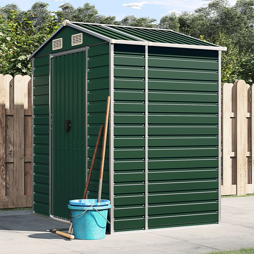 Capanno da Giardino Verde 191x130x198 cm in Acciaio Zincatocod mxl 74480