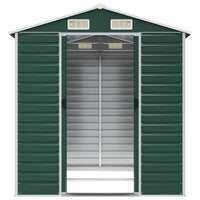 Capanno da Giardino Verde 191x215x198 cm in Acciaio Zincato 3188232