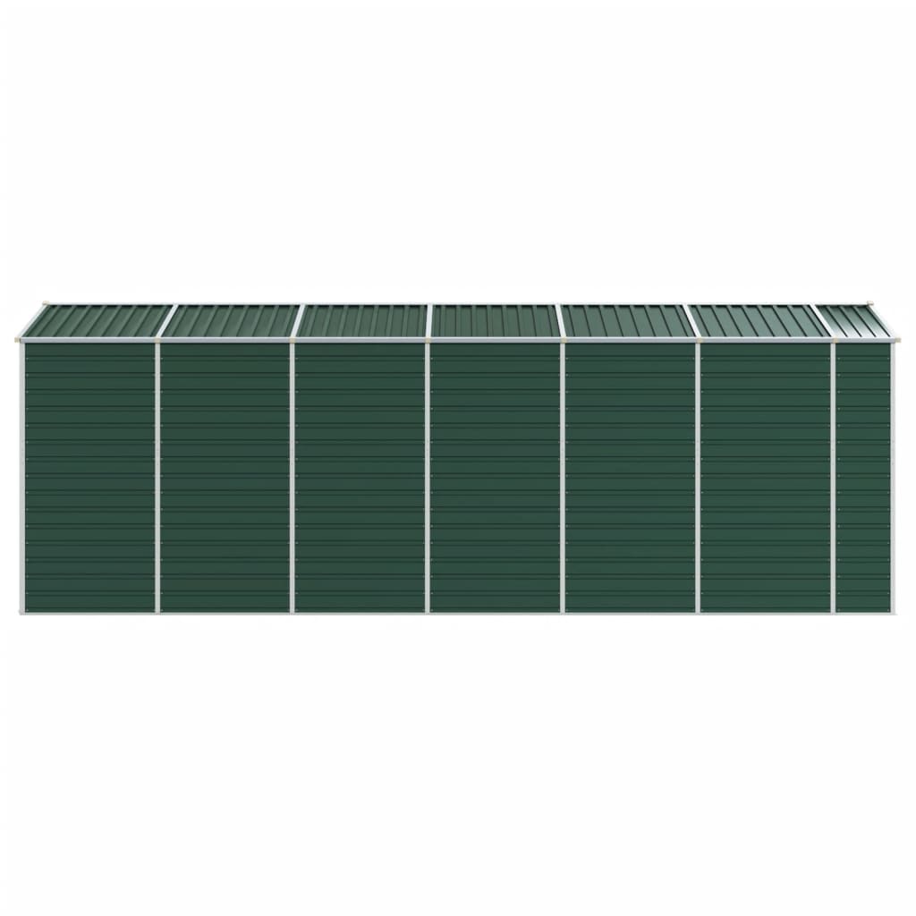 Capanno da Giardino Verde 191x555x198 cm in Acciaio Zincato 3188236