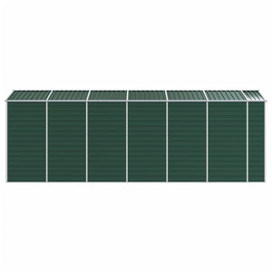 Capanno da Giardino Verde 191x555x198 cm in Acciaio Zincato 3188236