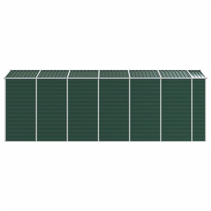 Capanno da Giardino Verde 191x555x198 cm in Acciaio Zincato 3188236