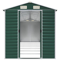 Capanno da Giardino Verde 191x725x198 cm in Acciaio Zincato 3188238