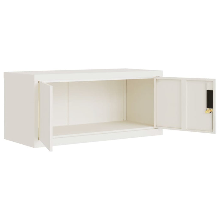 Armadio Classificatore Bianco 90x40x145 cm in Acciaio 3188312