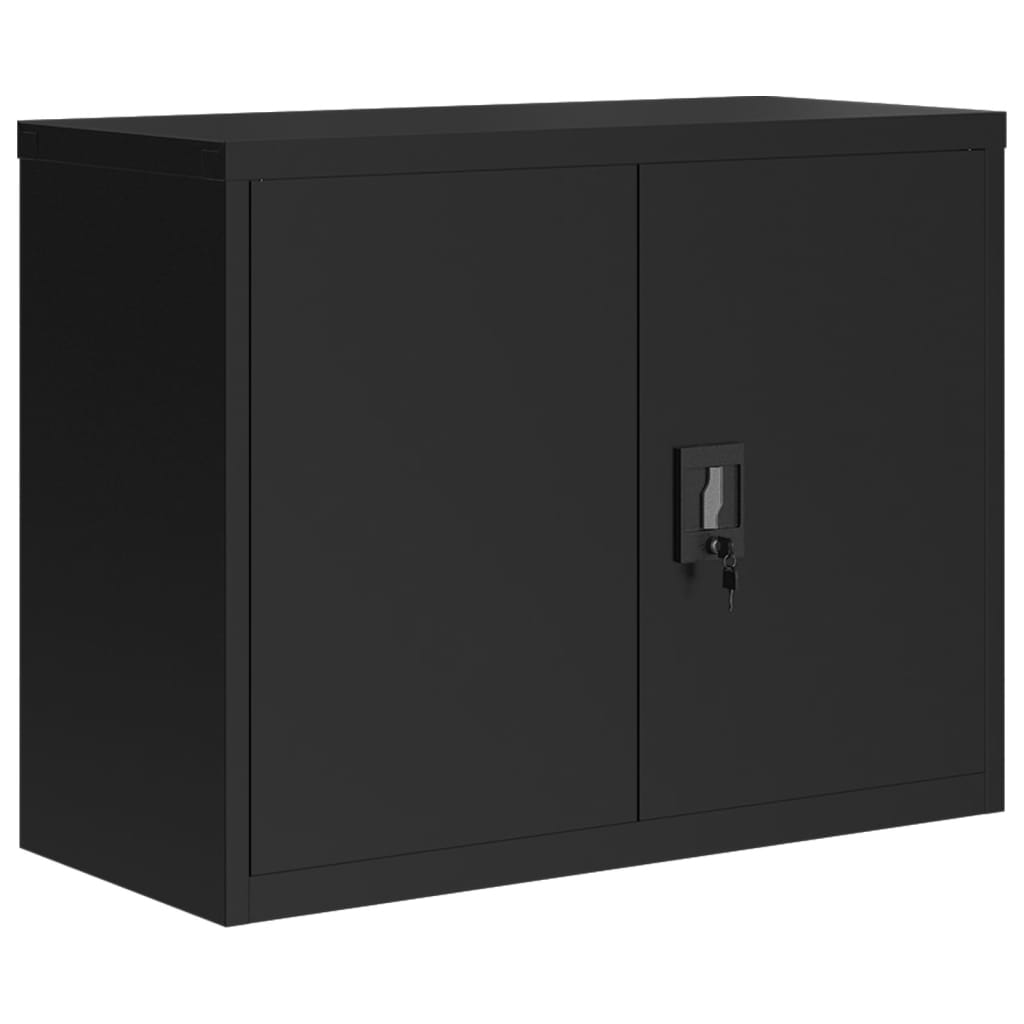 Armadio Classificatore Nero 90x40x110 cm in Acciaio 3188322