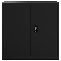 Armadio Classificatore Nero 90x40x130 cm in Acciaio 3188323