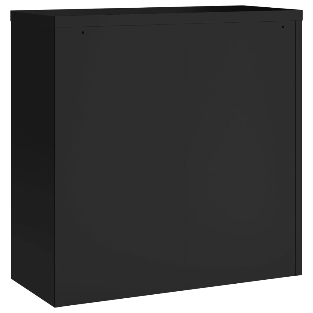 Armadio Classificatore Nero 90x40x130 cm in Acciaio 3188323