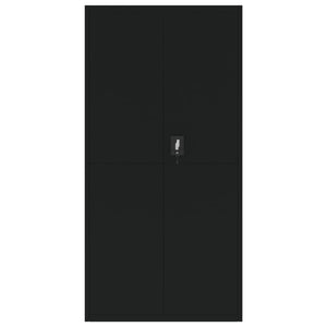 Armadio Classificatore Nero 90x40x220 cm in Acciaio 3188326