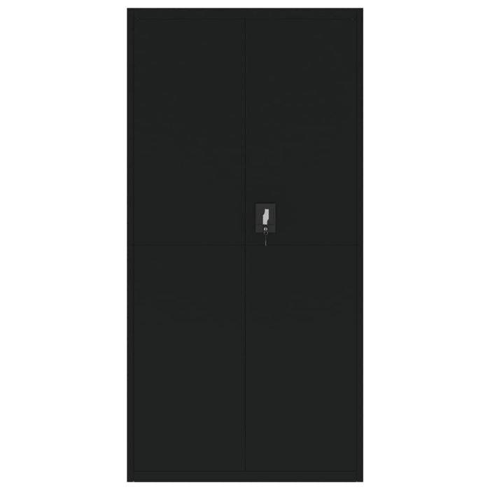 Armadio Classificatore Nero 90x40x220 cm in Acciaio 3188326