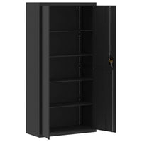 Armadio Classificatore Nero 90x40x220 cm in Acciaio 3188326