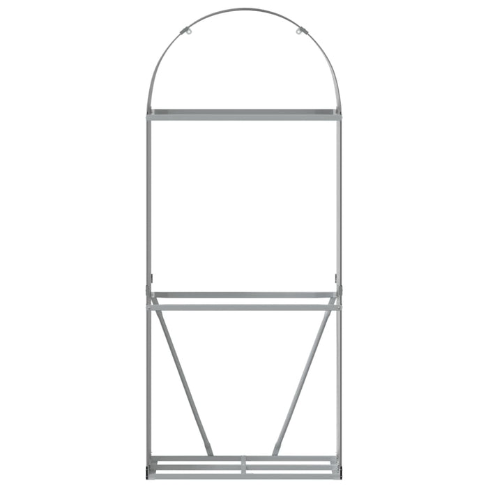 Portaceppi Antracite 80x45x190 cm in Acciaio Zincato 364560