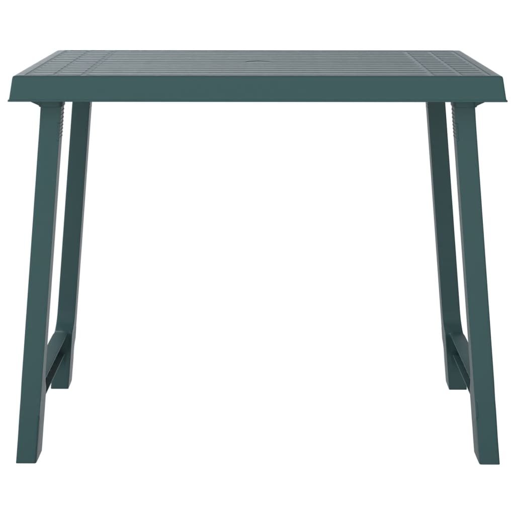 Tavolo da Campeggio Verde 79x56x64cm in PP Aspetto in Legno 364736