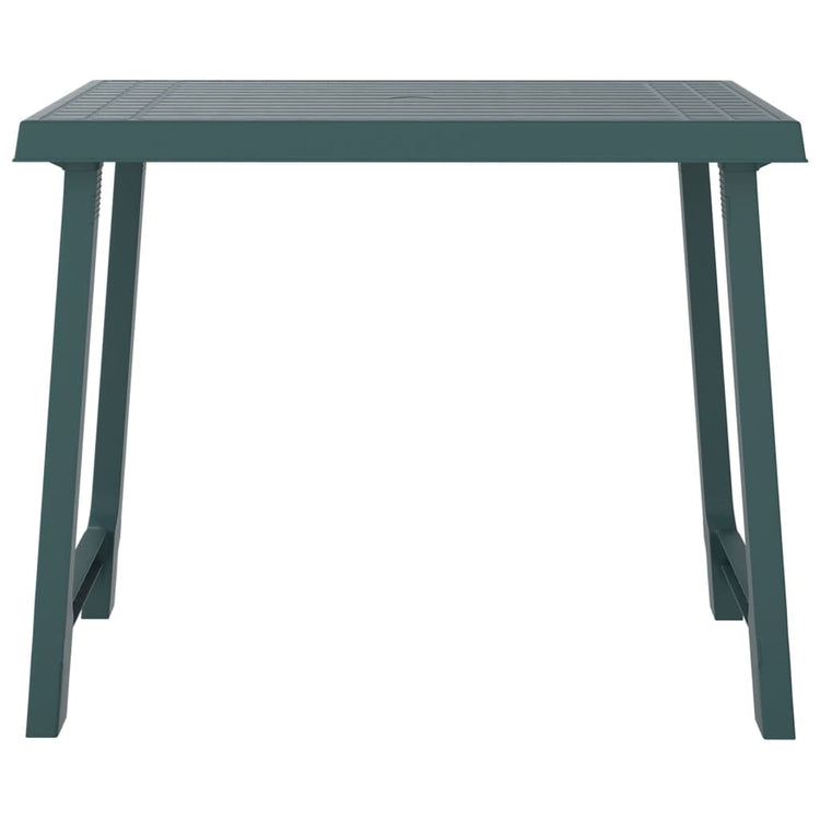 Tavolo da Campeggio Verde 79x56x64cm in PP Aspetto in Legno 364736