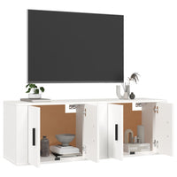 Mobili Porta TV a Parete 2 pz Bianco 57x34,5x40 cm 3188334