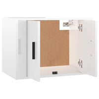 Mobili Porta TV a Parete 2 pz Bianco Lucido 57x34,5x40 cm 3188336