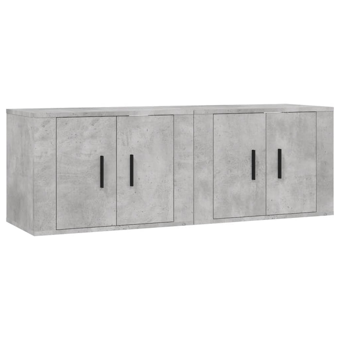 Mobili Porta TV a Parete 2 pz Grigio Cemento 57x34,5x40 cm 3188338