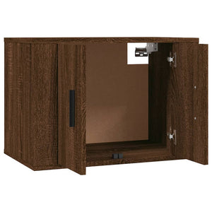 Mobili Porta TV a Parete 3 pz Rovere Marrone 57x34,5x40 cm 3188349