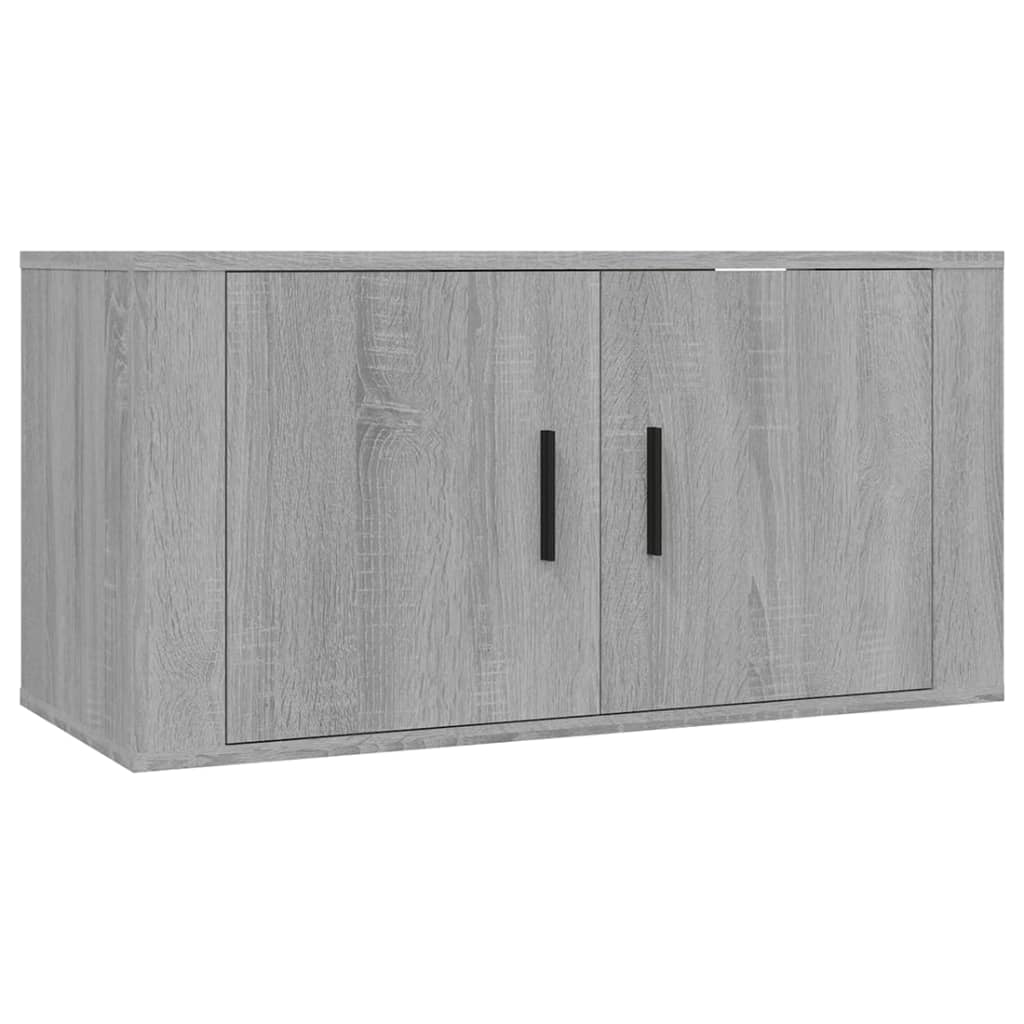 Mobili Porta TV a Parete 2 pz Grigio Sonoma 80x34,5x40 cm 3188356