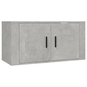 Mobili Porta TV a Parete 3 pz Grigio Cemento 80x34,5x40 cm 3188362