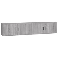 Mobili Porta TV a Parete 2 pz Grigio Sonoma 100x34,5x40 cm 3188372