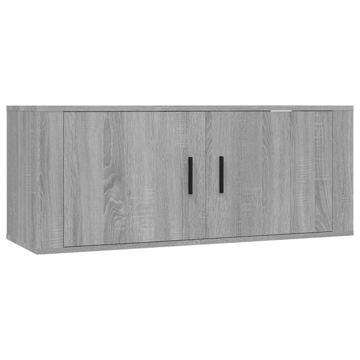 Mobili Porta TV a Parete 2 pz Grigio Sonoma 100x34,5x40 cm 3188372