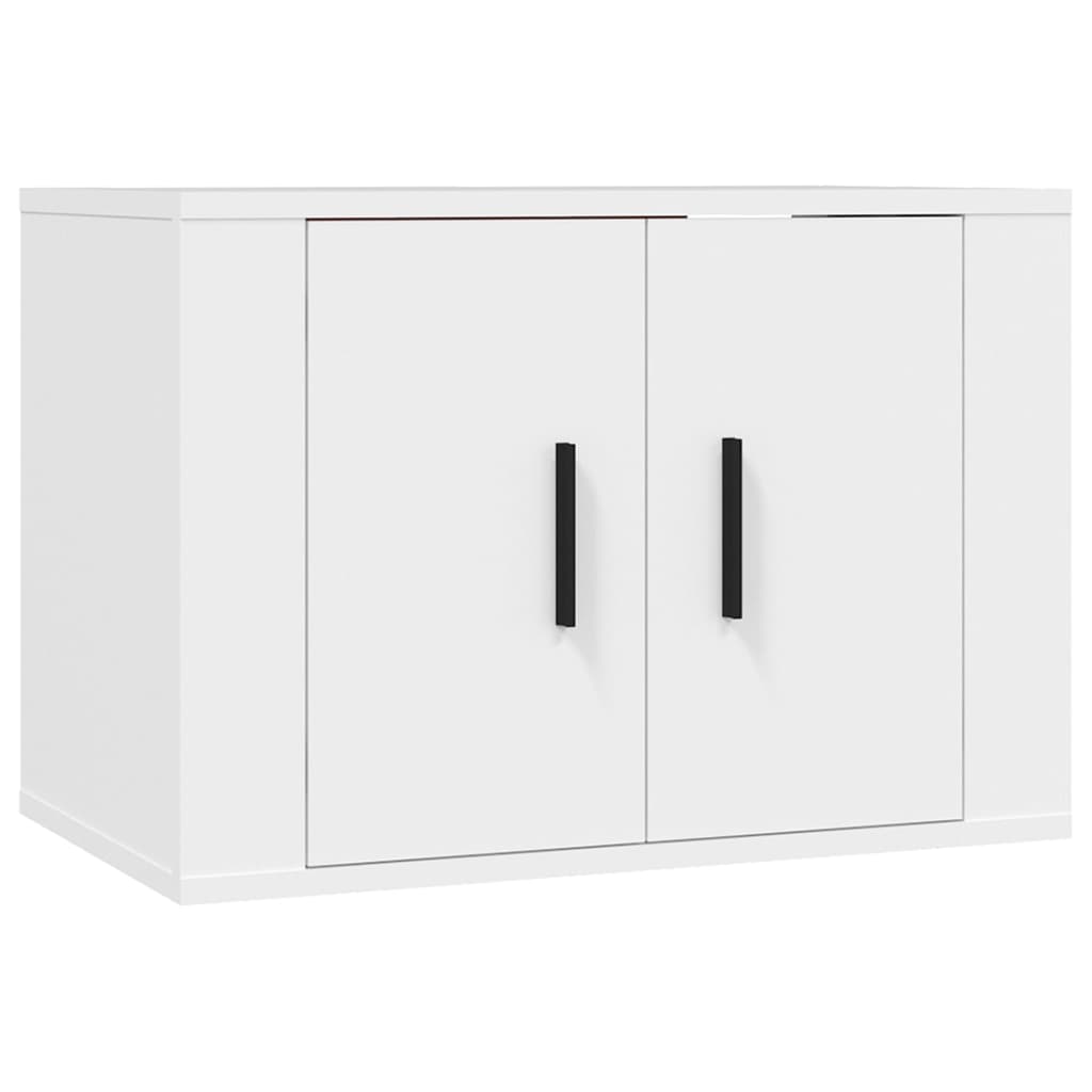 Set Mobili Porta TV 3 pz Bianco in Legno Multistrato 3188382