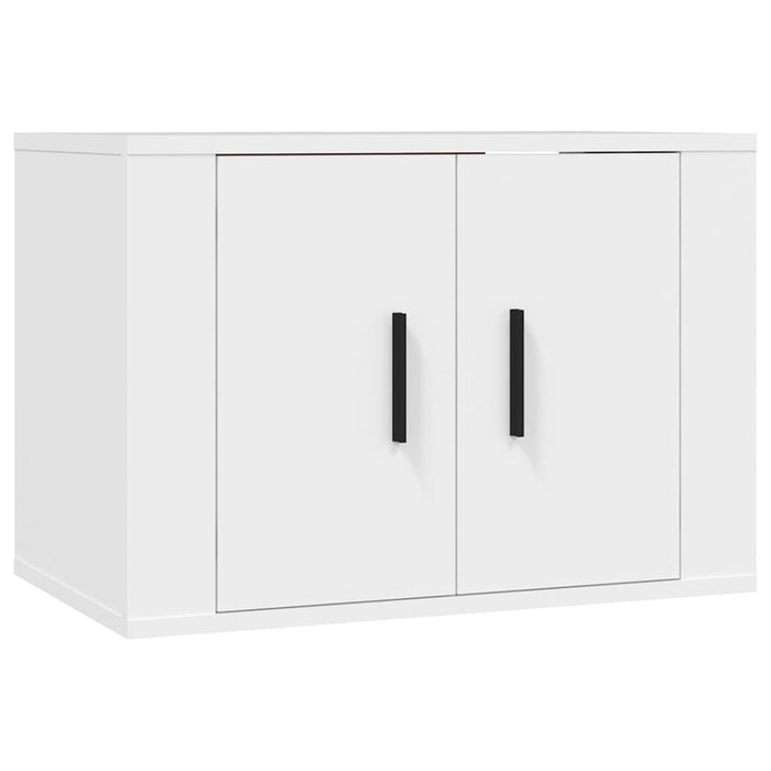 Set di Mobili Porta TV 2 pz Bianco in Legno Multistrato 3188390