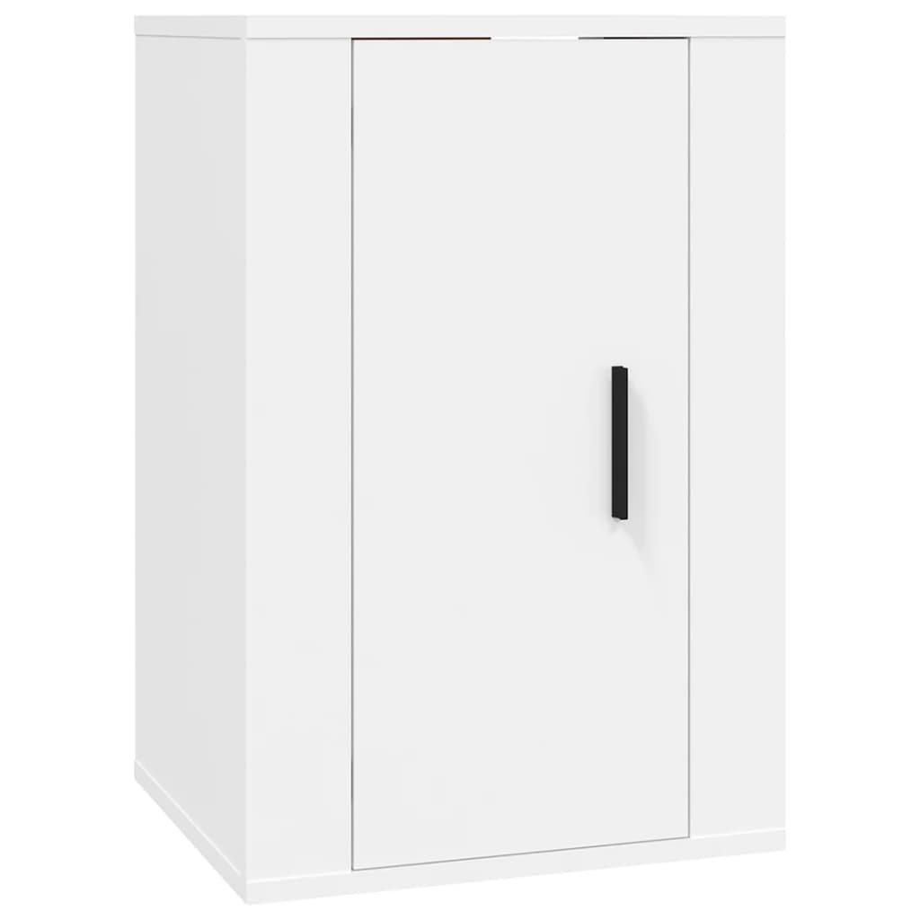 Set di Mobili Porta TV 2 pz Bianco in Legno Multistrato 3188390