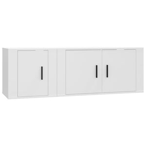 Set di Mobili Porta TV 2 pz Bianco in Legno Multistratocod mxl 100733