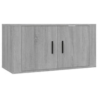 Set Mobili Porta TV 2 pz Grigio Sonoma in Legno Multistrato 3188412