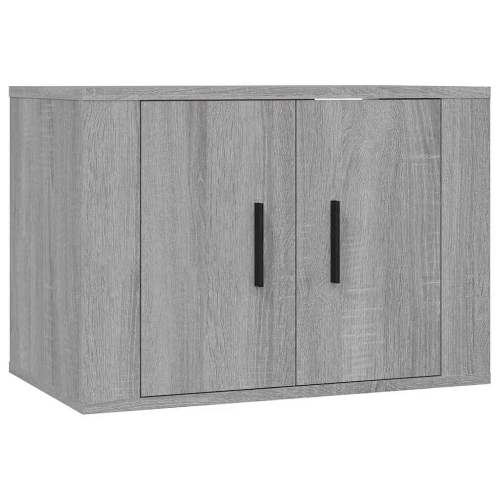 Set di Mobili Porta TV 4 pz Grigio Sonoma in Legno Multistrato 3188436