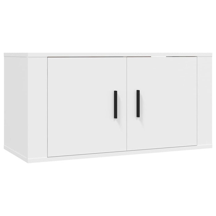 Set di Mobili Porta TV 2 pz Bianco in Legno Multistrato 3188462