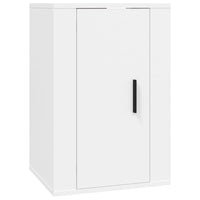 Set di Mobili Porta TV 2 pz Bianco in Legno Multistrato 3188462