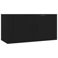 Set Mobili Porta TV 2 pz Nero in Legno Multistrato 3188471