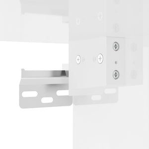 Set Mobili Porta TV 3 pz Bianco Lucido in Legno Multistrato 3188520