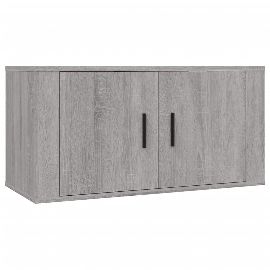 Set Mobili Porta TV 3 pz Grigio Sonoma in Legno Multistrato 3188532