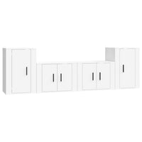 Set di Mobili Porta TV 4 pz Bianco in Legno Multistratocod mxl 77303