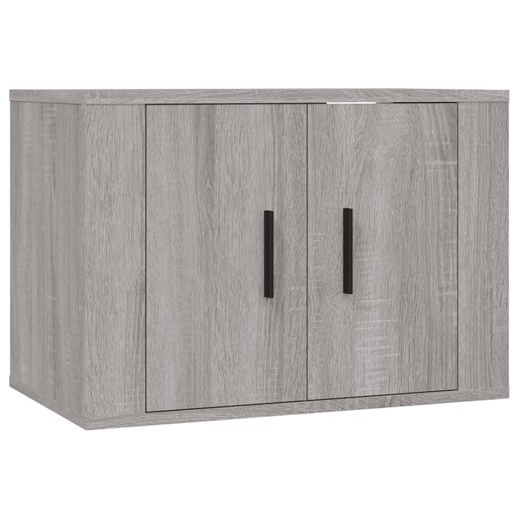 Set di Mobili Porta TV 4 pz Grigio Sonoma in Legno Multistrato 3188556