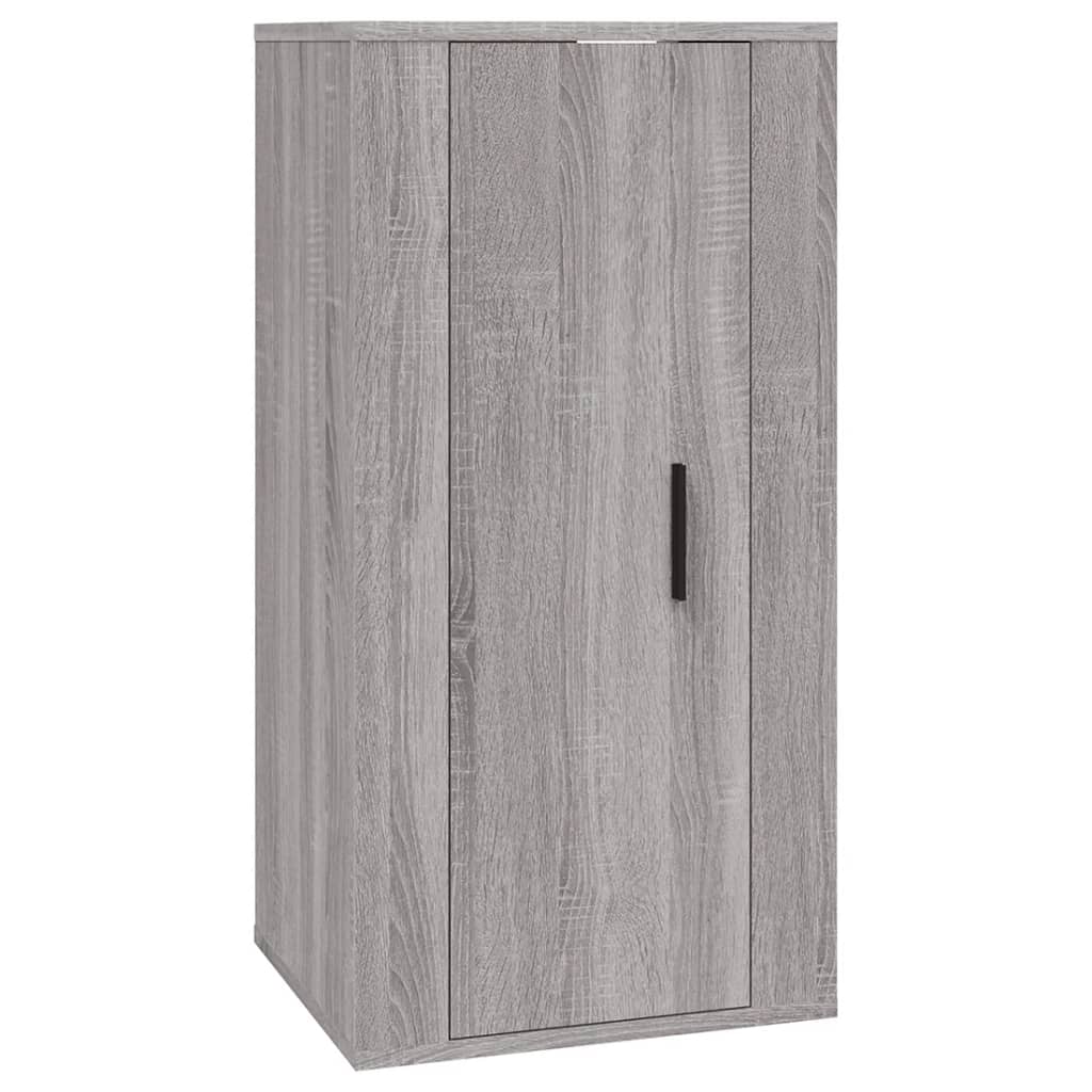 Set di Mobili Porta TV 4 pz Grigio Sonoma in Legno Multistrato 3188556