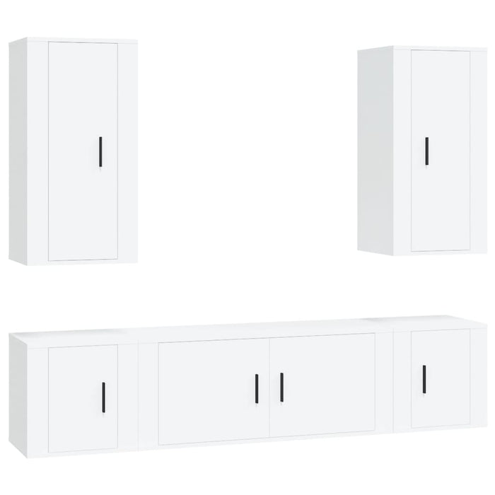 Set di Mobili Porta TV 5 pz Bianco in Legno Multistratocod mxl 88630