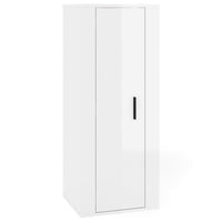 Set di Mobili Porta TV 2 pz Bianco Lucido in Legno Multistrato 3188720