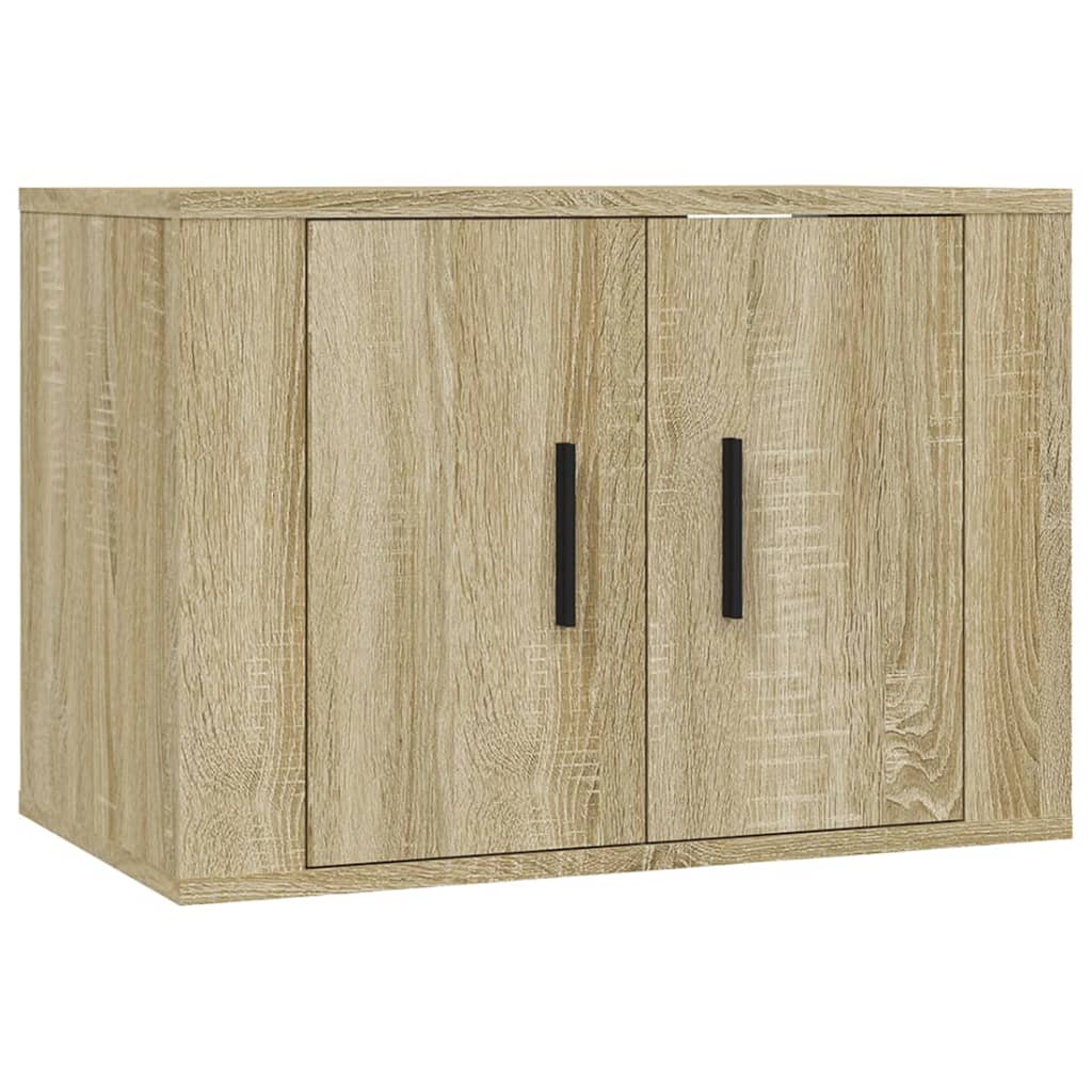 Set di Mobili Porta TV 2 pz Rovere Sonoma in Legno Multistrato 3188721