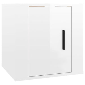 Set di Mobili Porta TV 5 pz Bianco Lucido in Legno Multistrato 3188784