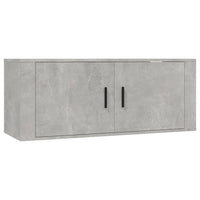 Set di Mobili Porta TV 5 pz Grigio Cemento in Legno Multistrato 3188810