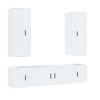 Set di Mobili Porta TV 5 pz Bianco in Legno Multistratocod mxl 76862