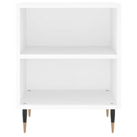 Comodino Bianco 40x30x50 cm in Legno Multistrato 826764