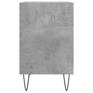 Comodini 2 pz Grigio Cemento 40x30x50 cm in Legno Multistrato 826789