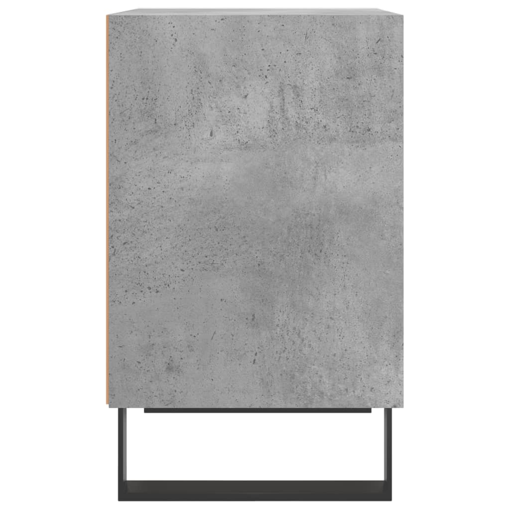 Comodino Grigio Cemento 40x30x50 cm in Legno Multistrato 826804